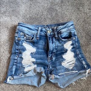 Denim shorts